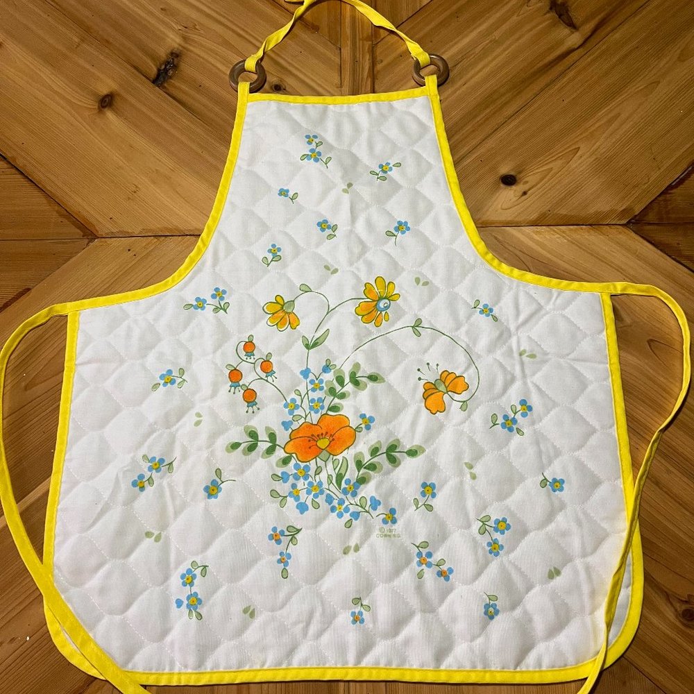 Rare Vintage 1977 Corning/Corelle Coordinates - Wildflower Apron